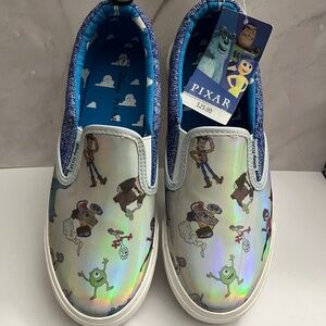 NWT Disney Pixar Women’s Slip-on Sneakers Size 7